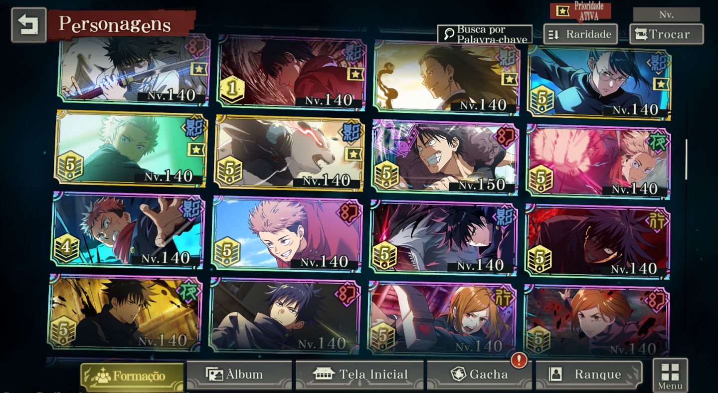 CONTA ENDGAME | 20 LIMITADOS | TODOS OS PERSONAGENS NÍVEL E GRADE MÁXIMA | LV108
