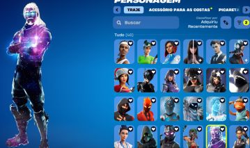 Conta de Fortnite com Galaxy + Merry Mint + Ikonik + Glow + S3 + 147 SKINS