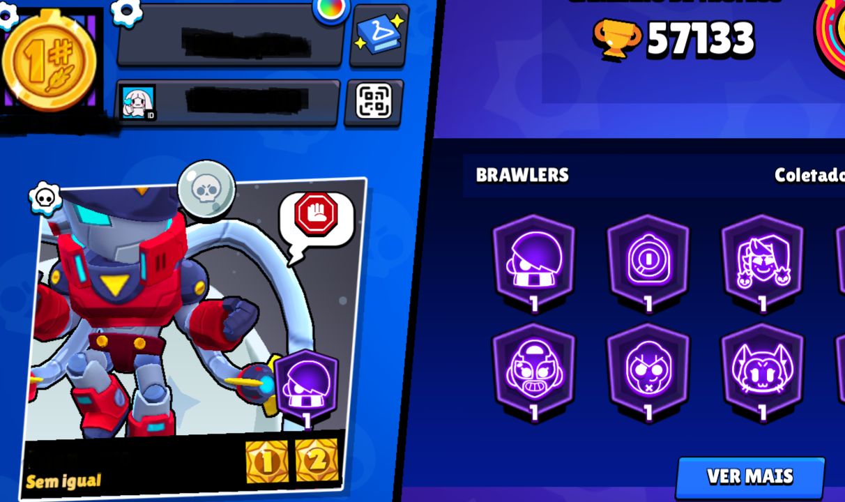 CONTA BRAWL STARS | 57K+ TROFÉUS | 21 BRAWLERS LVL 11 | CONTA 2019