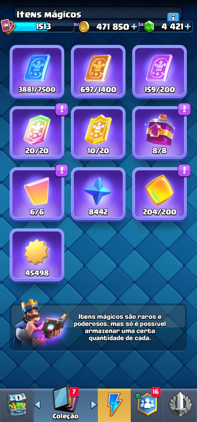 CONTA CLASH ROYALE NÍVEL 15 | 13.095 TROFÉUS | 4.400+ GEMAS | DECKS NÍVEL MÁ