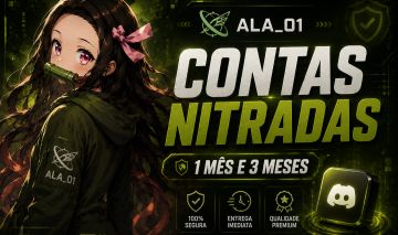 [PROMOÇÃO] CONTA DISCORD COM 1 E 3 MESSES DE NITRO + ENTREGA AUTOMÁTICA !!!