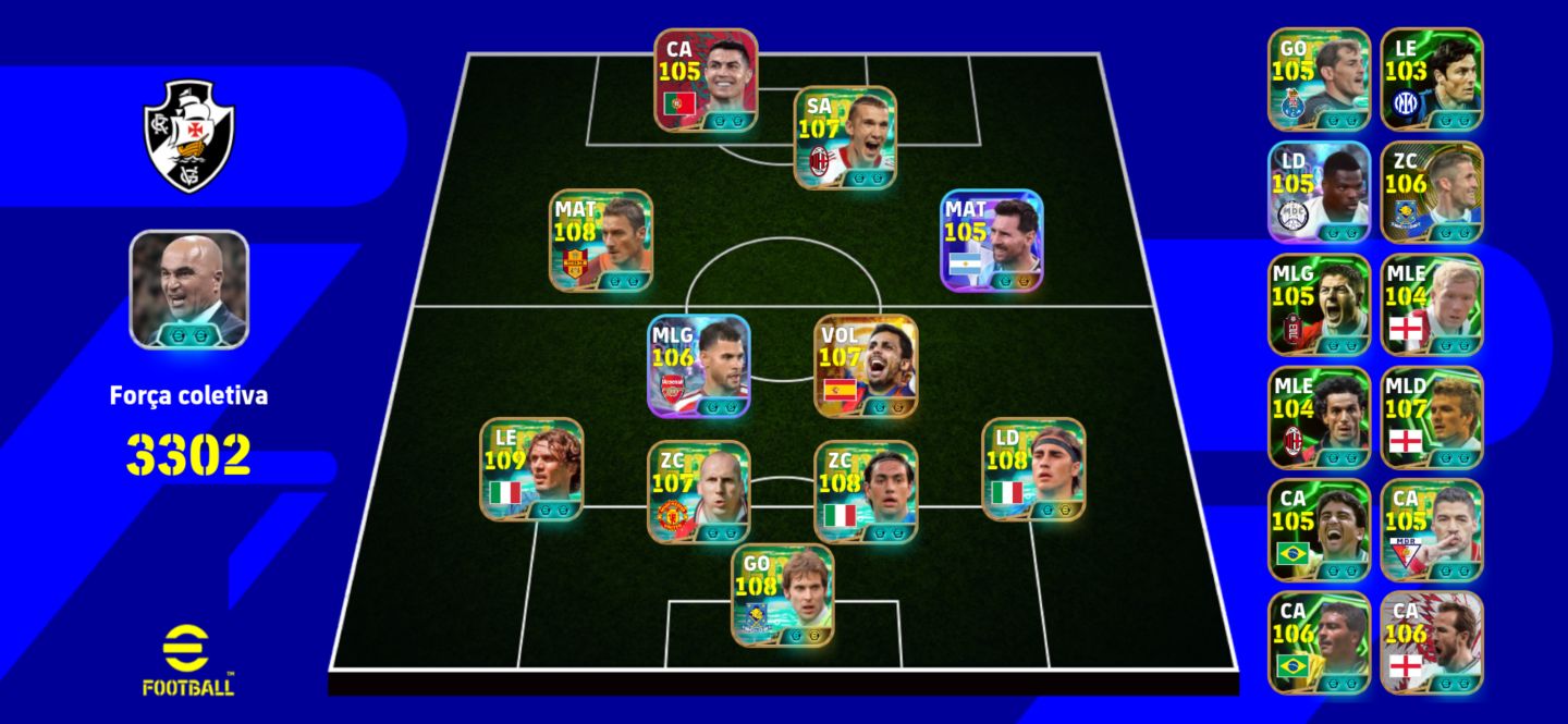 Conta Efootball com 3302 max de força!