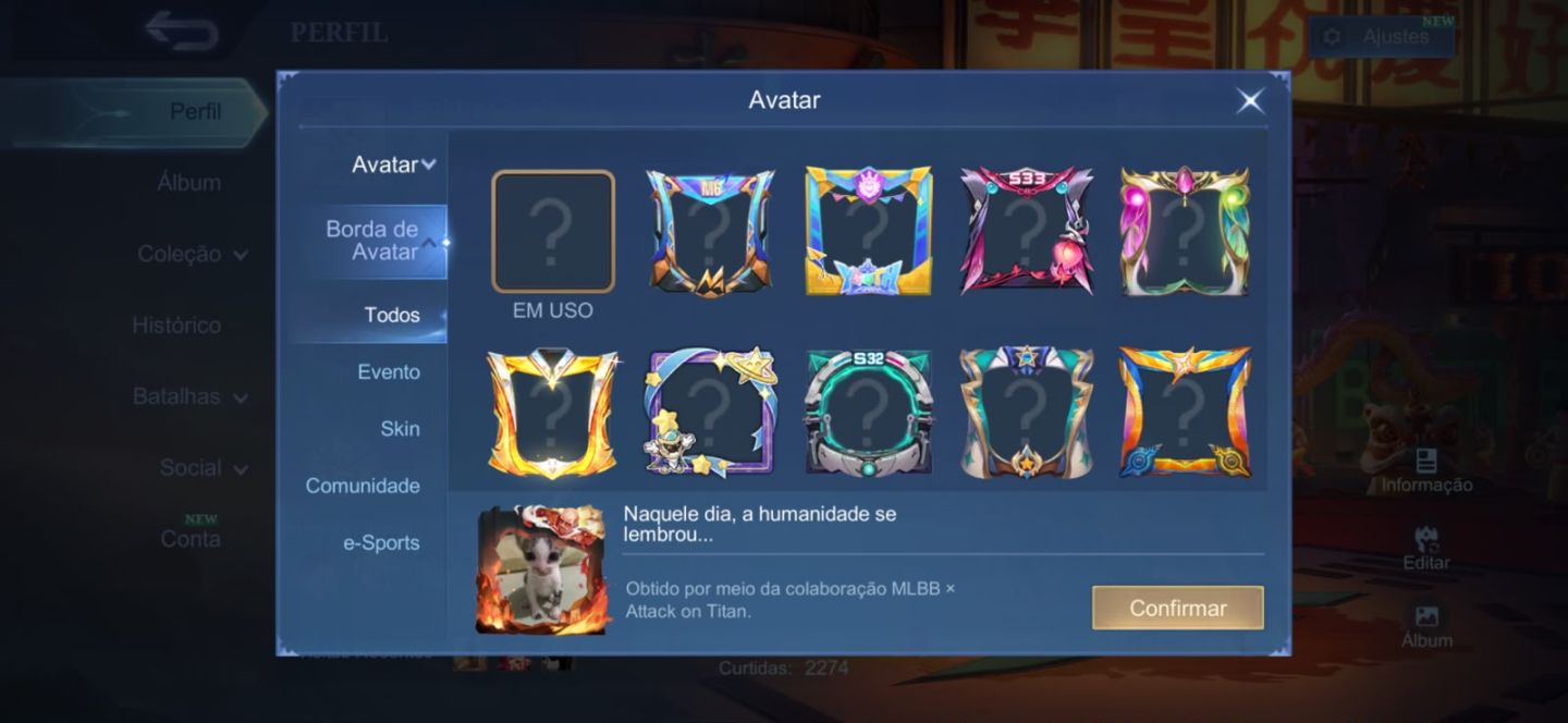 Conta Mobile Legends