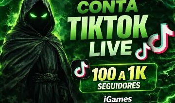CONTAS TIKTOK LIVE LIBERADA - 100 a 1K - SEM DOC, ENTREGA RAPIDA