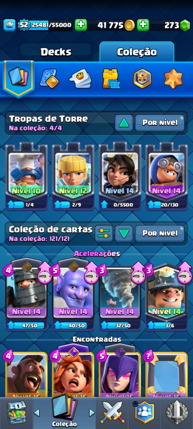 LVL 52 | ARENA 24 | 7 EVOLUÇÕES | 9,527 TROFÉUS. | Conta Clash Royale