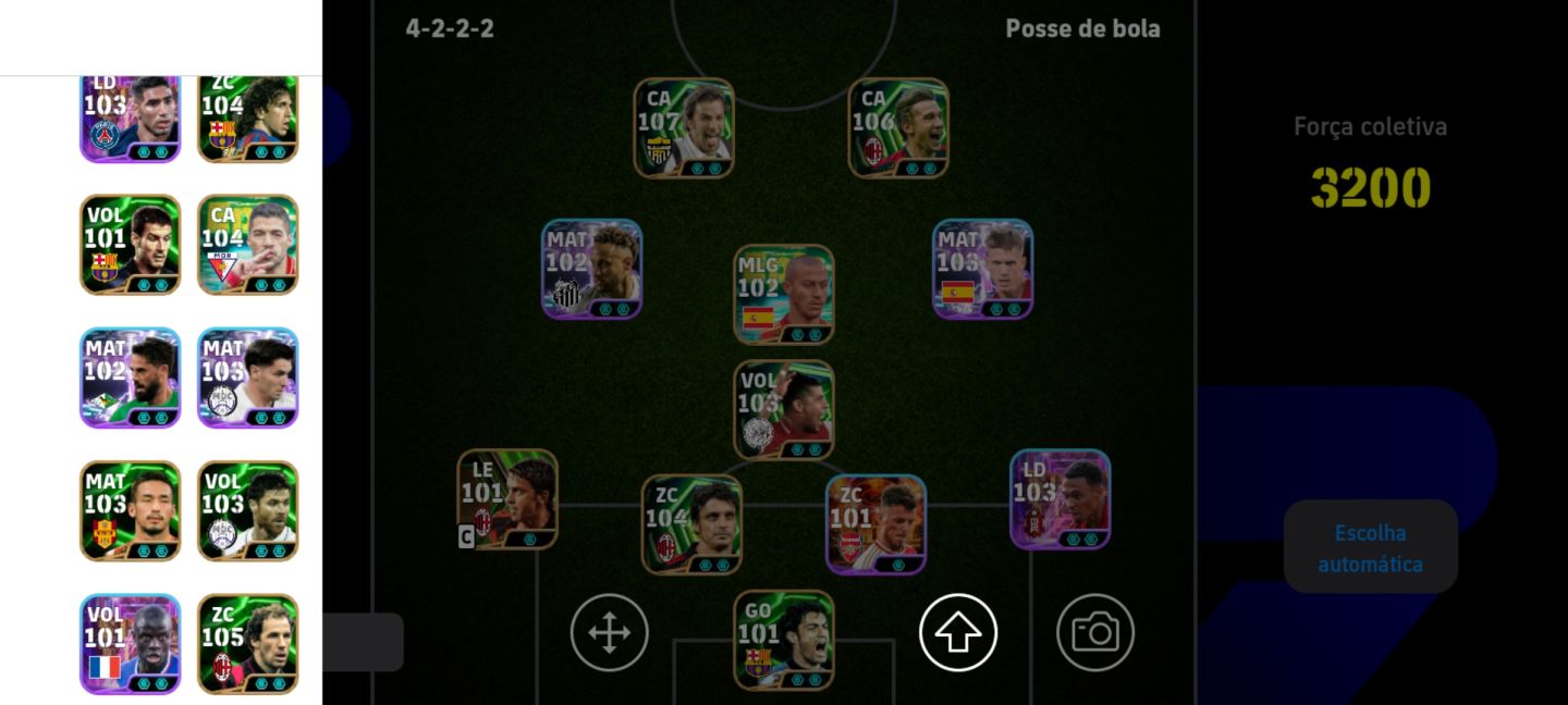 CONTA EFOOTBAL COM DEL PIERO META E SHEVCHENKO