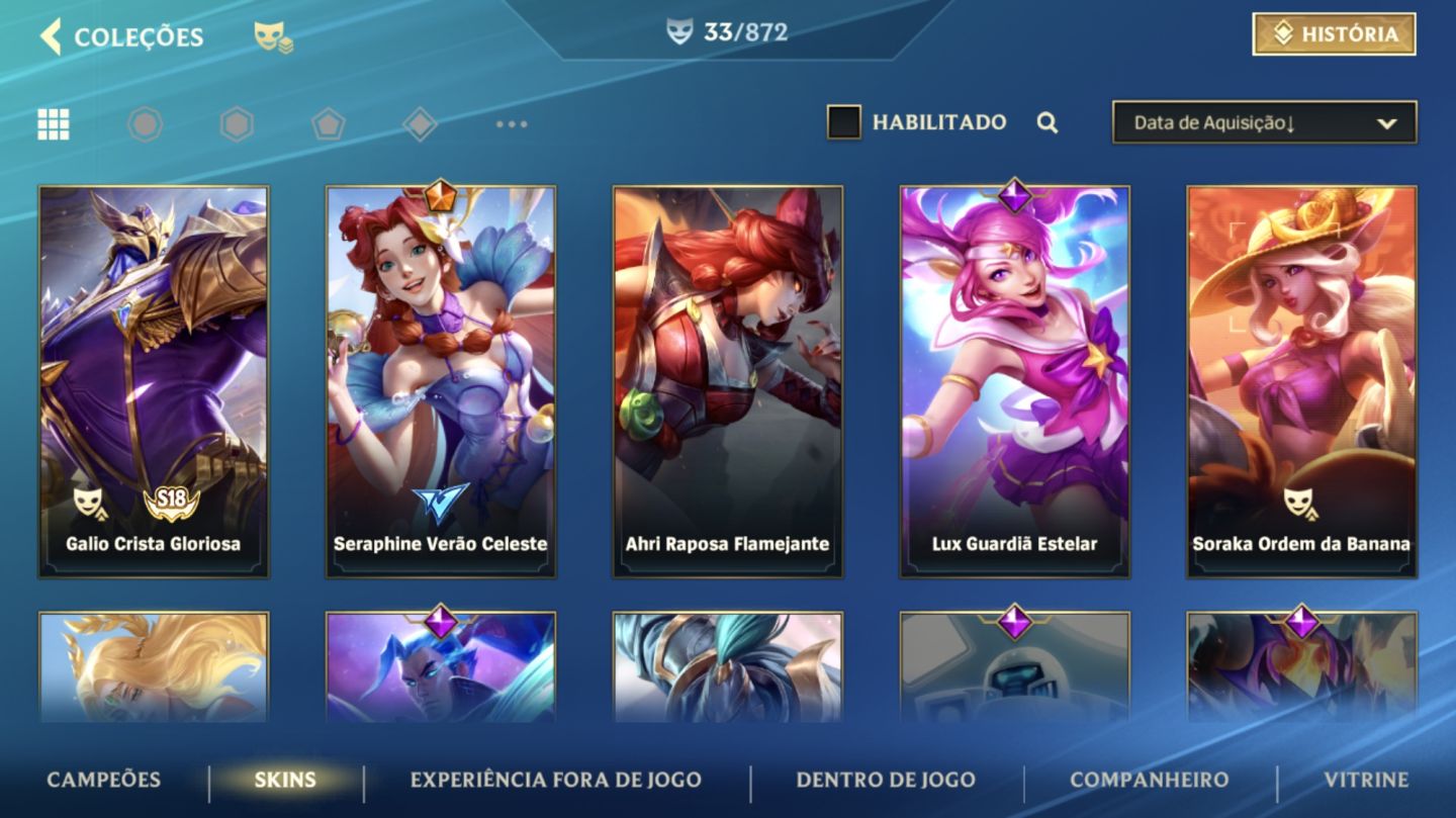 Conta Wild Rift Skins Fadinhas com um Passe