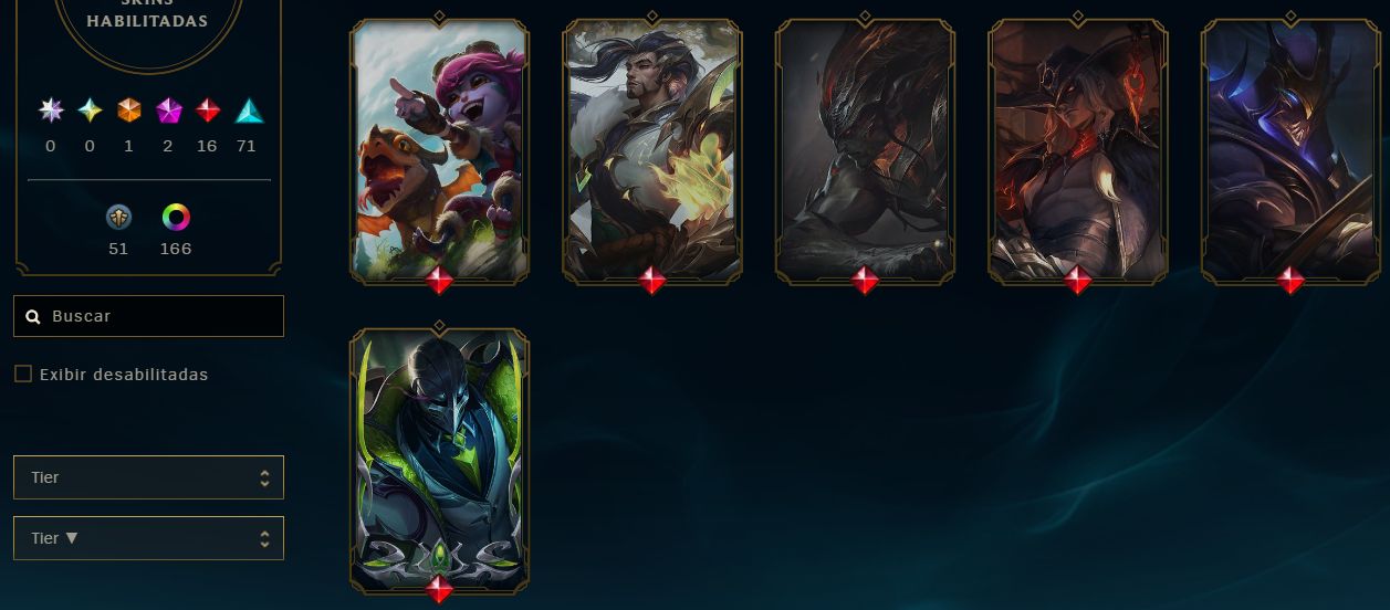 CONTA DE LEAGUE OF LEGENDS NÍVEL 1000 COM DIVERSAS SKINS, ELO ATUAL HIGH MESTRE!