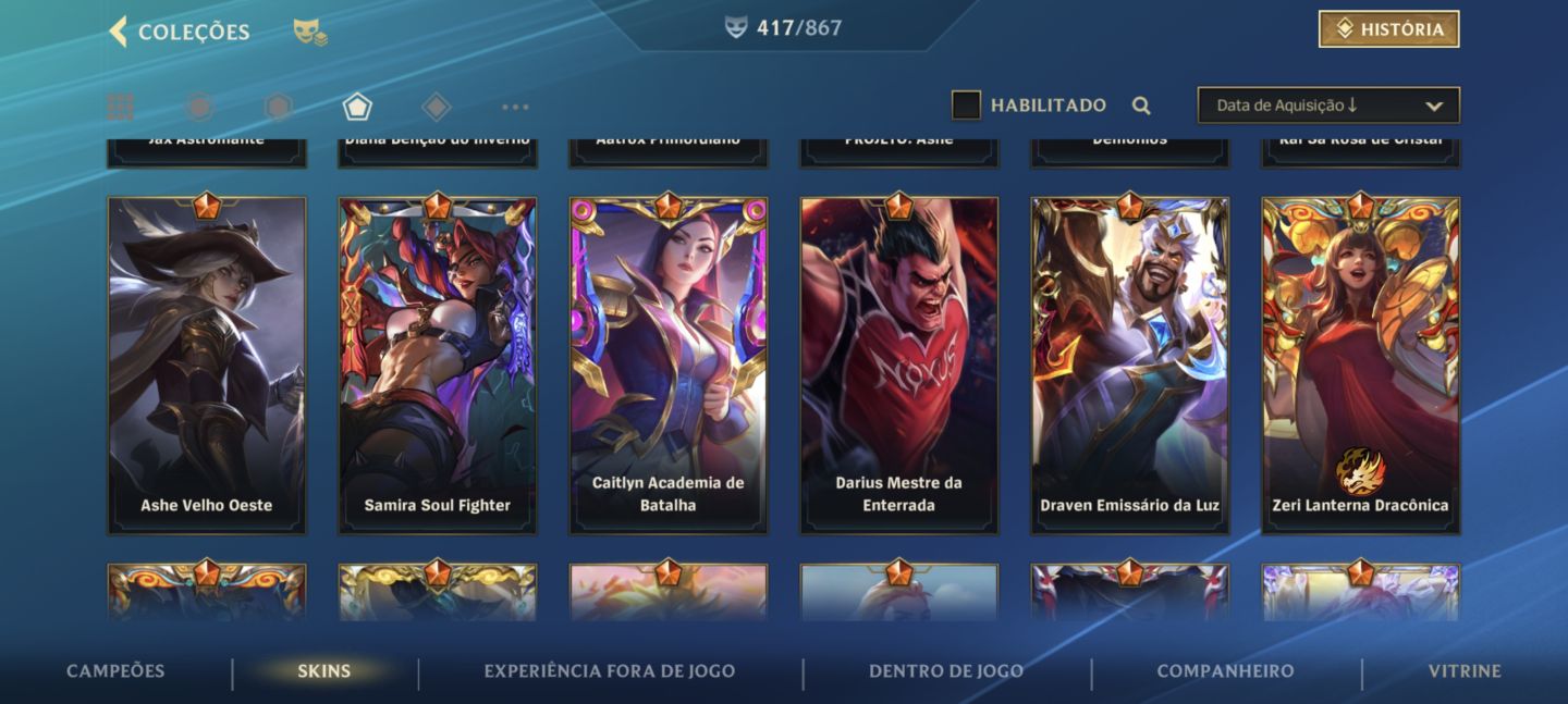 CONTA WILD RIFT | 5x DESAFIANTE 3x MONARCA +79K DE COLECIONADOR ( Main Vayne)