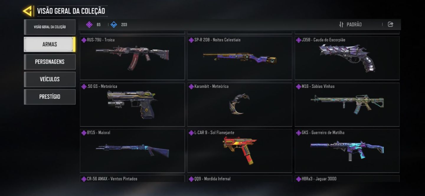 CONTA CALL OF DUTTY ANTIGA COM VARIOS PASSES E ARMAS,EMOJIS E MUITO MAIS