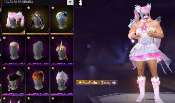 Conta braba com várias skin