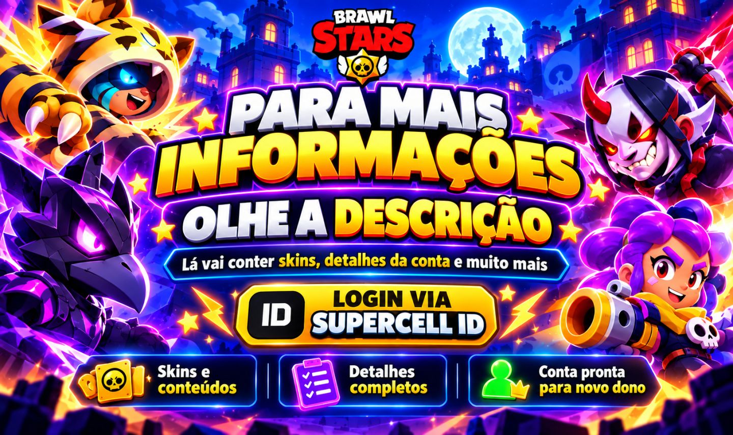 WCONTA BRAWL STARS | 131+ SKINS | SKINS EXCLUSIVAS, PRO PASS E DE EVENTOS
