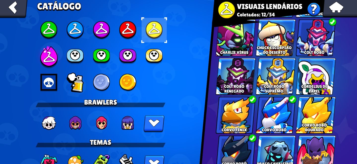 Conta brawl Stars com várias skins e troféus!