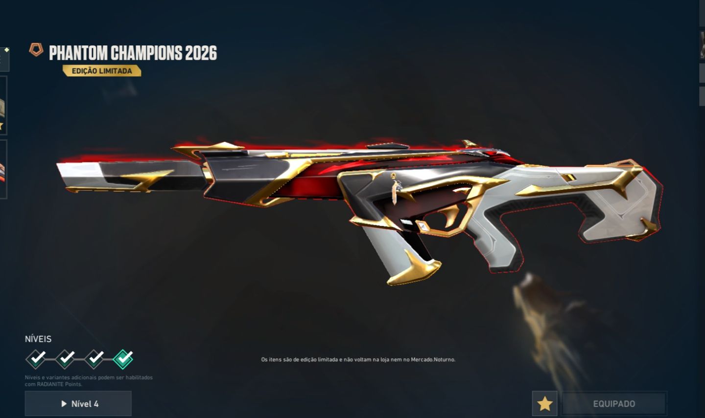 Conta Valorant | Champions 2026 (Phantom + Leque) | Vandal Prelúdio do Caos | Sh