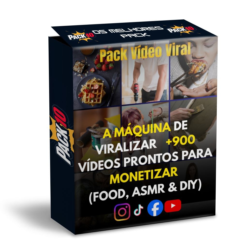 [ENTREGA AUTOMÁTICA] +900 VÍDEOS VIRAIS PREMIUM FOOD | ASMR | DIY | HACKS