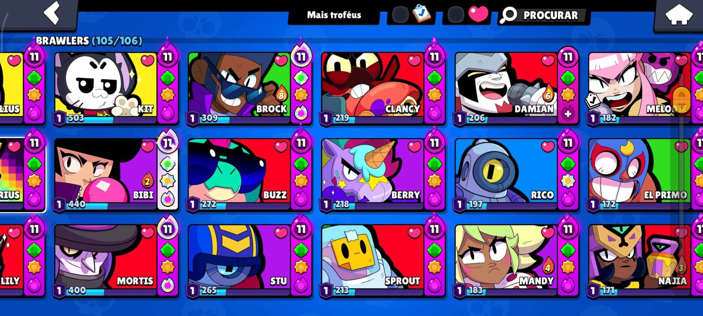 CONTA RARA DE 2018 - 122.000 TROFEUS - SKINS UNICAS- PARA SAIR HOJE-TODOS BRAWL