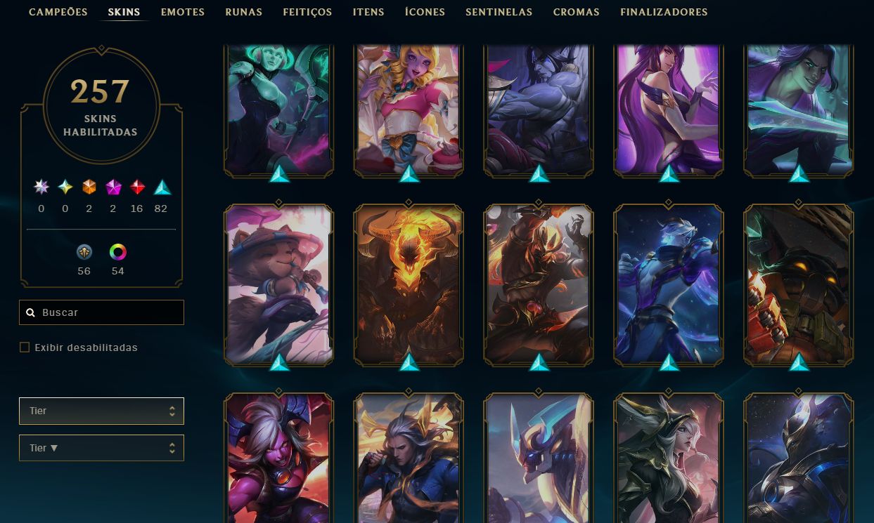 CONTA LEAGUE OF LEGENDS - 218 SKIN - ULTIMATES/MITICAS/LENDARIAS - FULL ACESSO