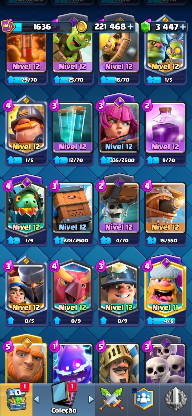 CONTA DE CLASH ROYALE