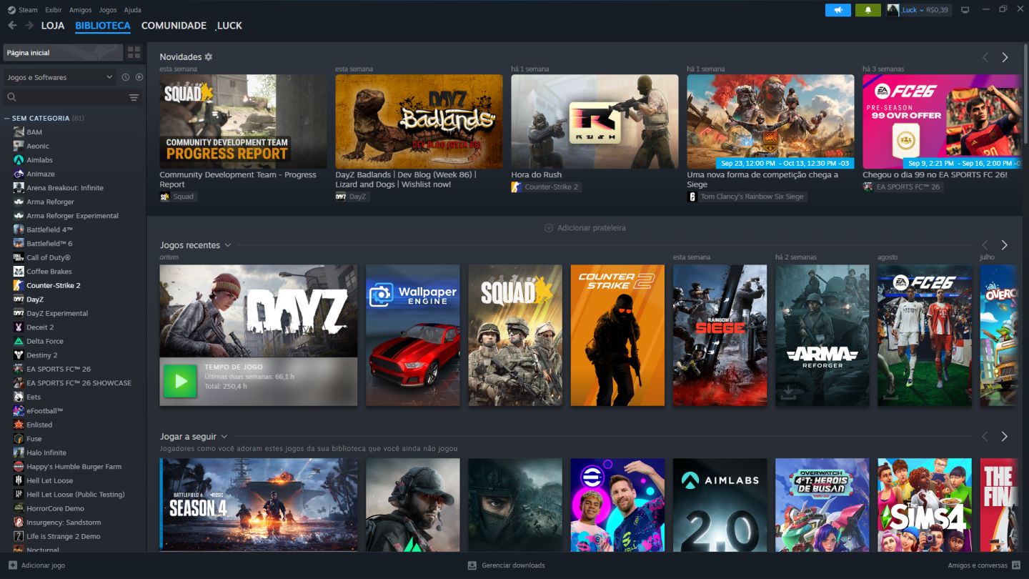 CONTA ÚNICA STEAM - CONTA 100%SUA! 5 ANOS DE STEAM