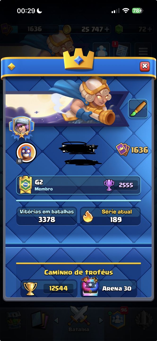 Conta Clash Royale 12K +2.6 Full lvl 16 + Torre 16