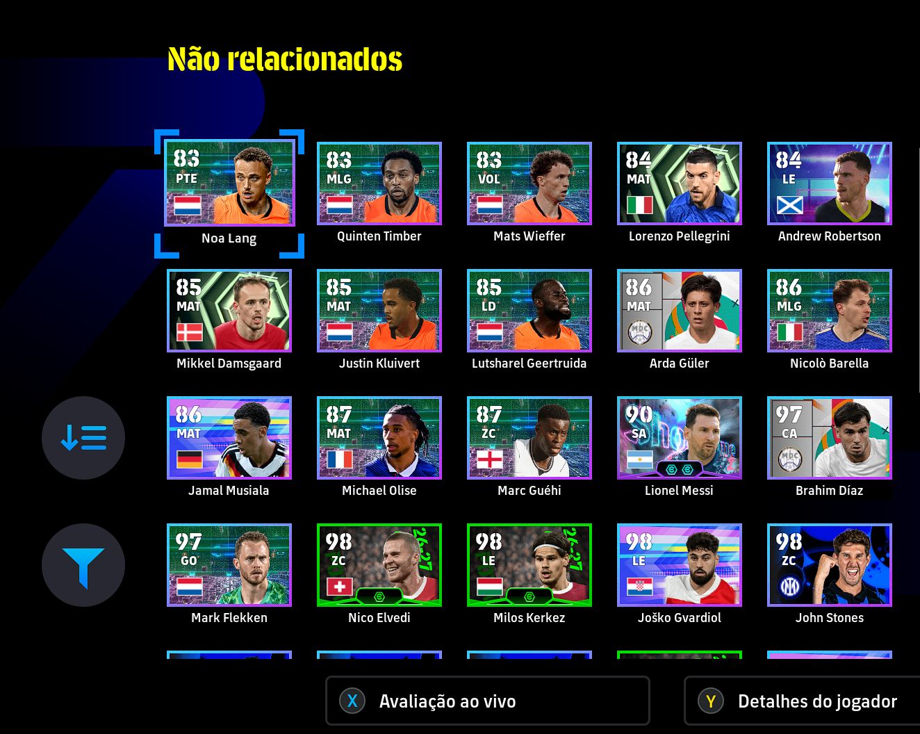 Conta Efootbal Xbox/pc - (NOVO GULLIT 107) FULL ACESSO!!!