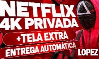 TELA NETFLIX PRIVADA 4K (30 DIAS)