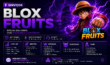 [BLOX FRUITS SERVIÇOS] LEVEL UP 2800 + MESTRIA + V3 + FARM + RAIDS