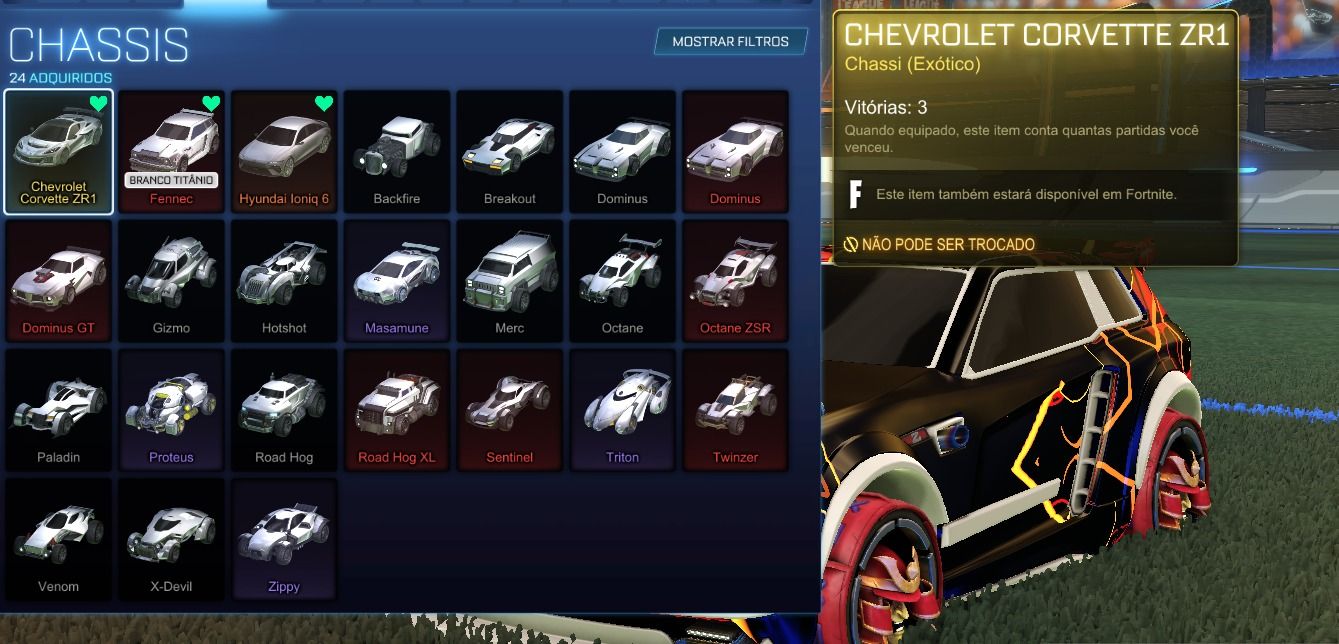 Conta Rocket League | Fennec Branco Titânio & Duelo de Dragões ENTREGA AUTOMÁTIC