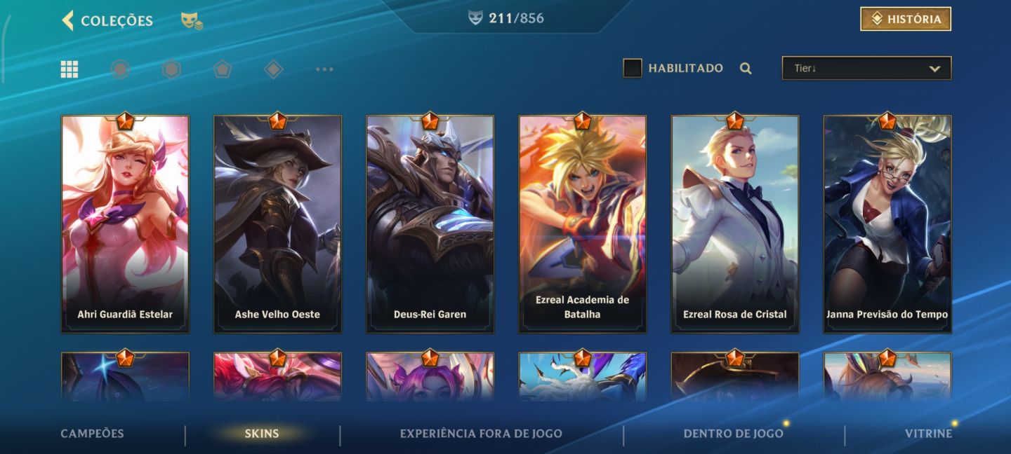 Conta Main ADC Full Champs, 220 skins/ EX Monarca|Lenda