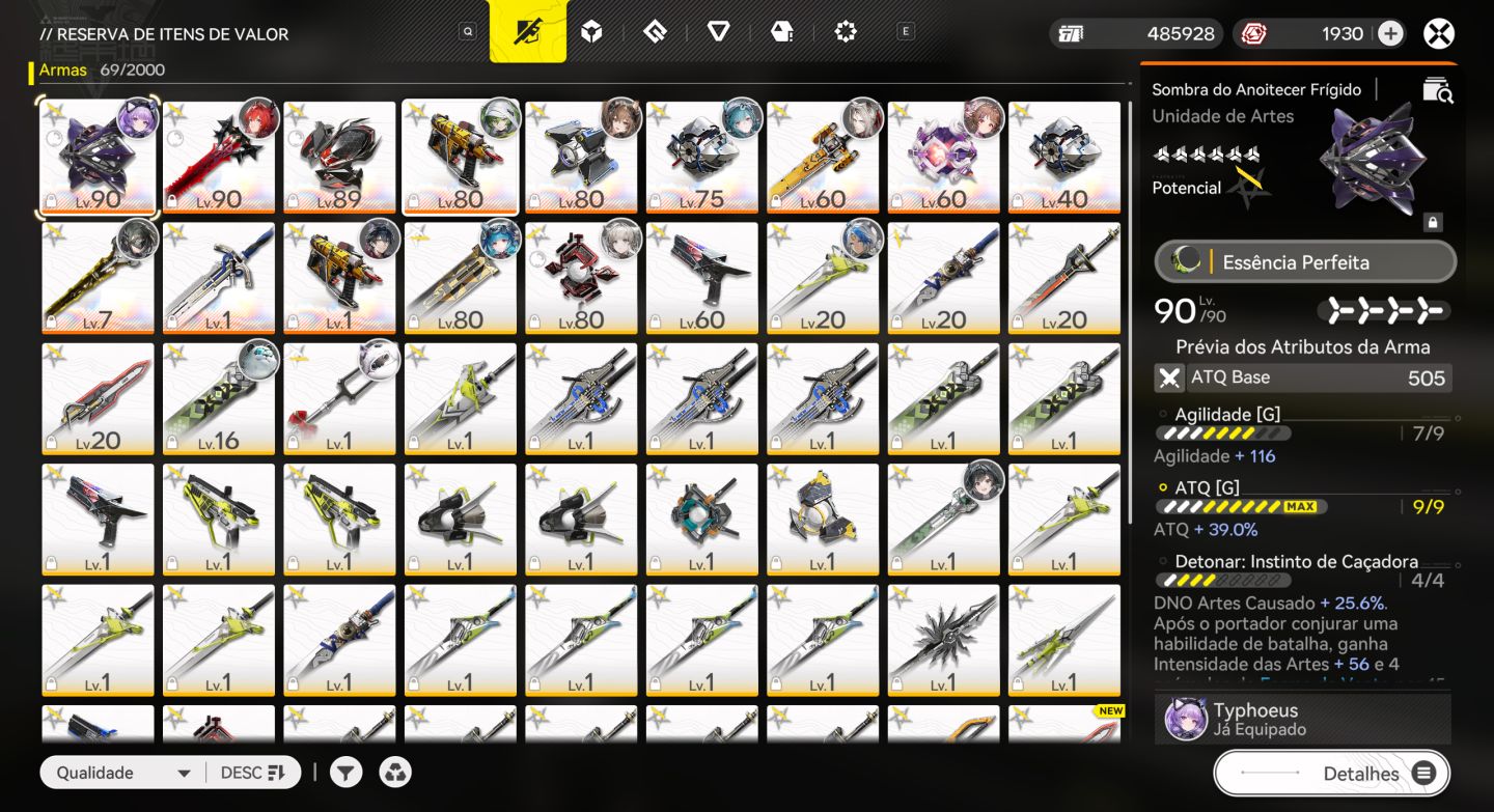 Conta END game fabricas upadas Leviathan, typhoeus,Gilberta