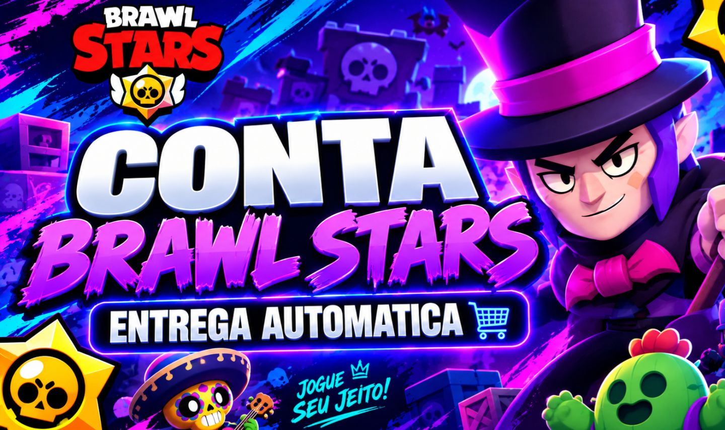 CONTA BRAWL STARS | +47K TROFÉUS, SKINS RARAS E MUITO MAIS (Entrega Automática)