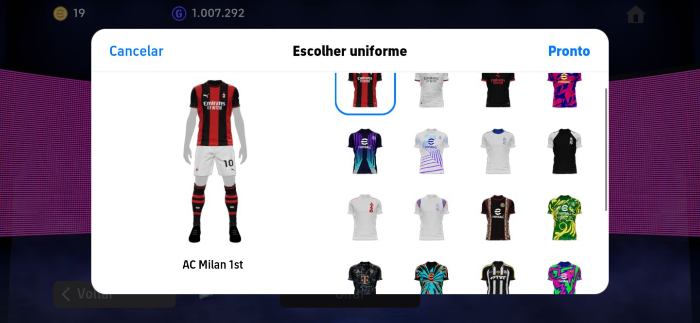 Conta efootball