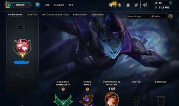 Conta de LoL Esmeralda 4 FA único dono