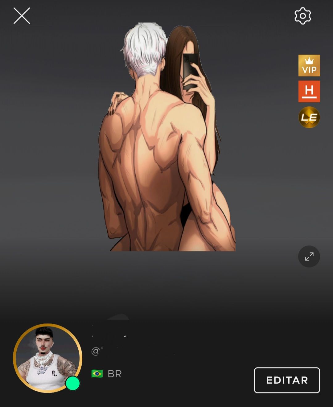 CONTA IMVU MASCULINA RICA COM MAIS DE 30 ACESSÓRIOS E VESTUÁRIO