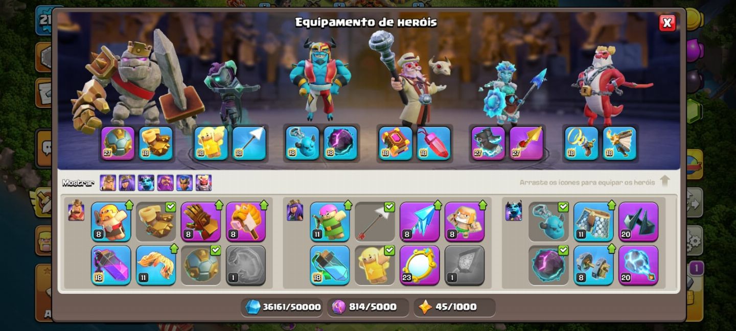CONTA CV 16 FULL - CLASH OF CLANS (NADA PRA FAZER)