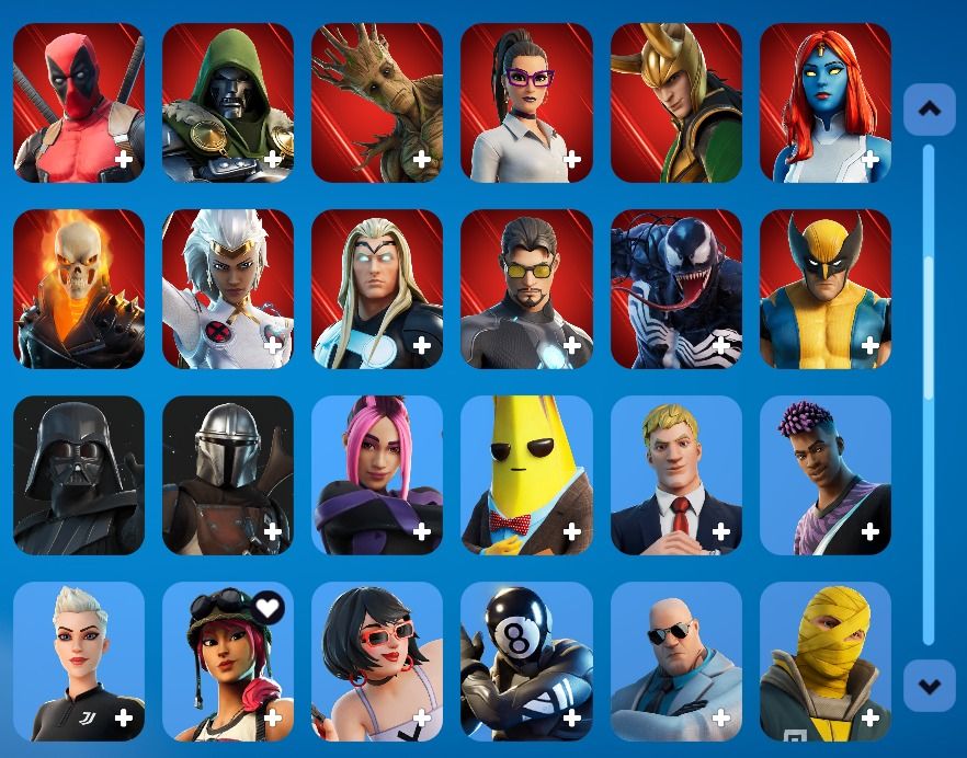 Conta Fortnite antiga cheia de skins lendarias e exclusivas