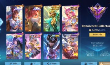 Conta Mobile Legends Lendary | 212 Skins | 100+ Heróis | Collector Floryn