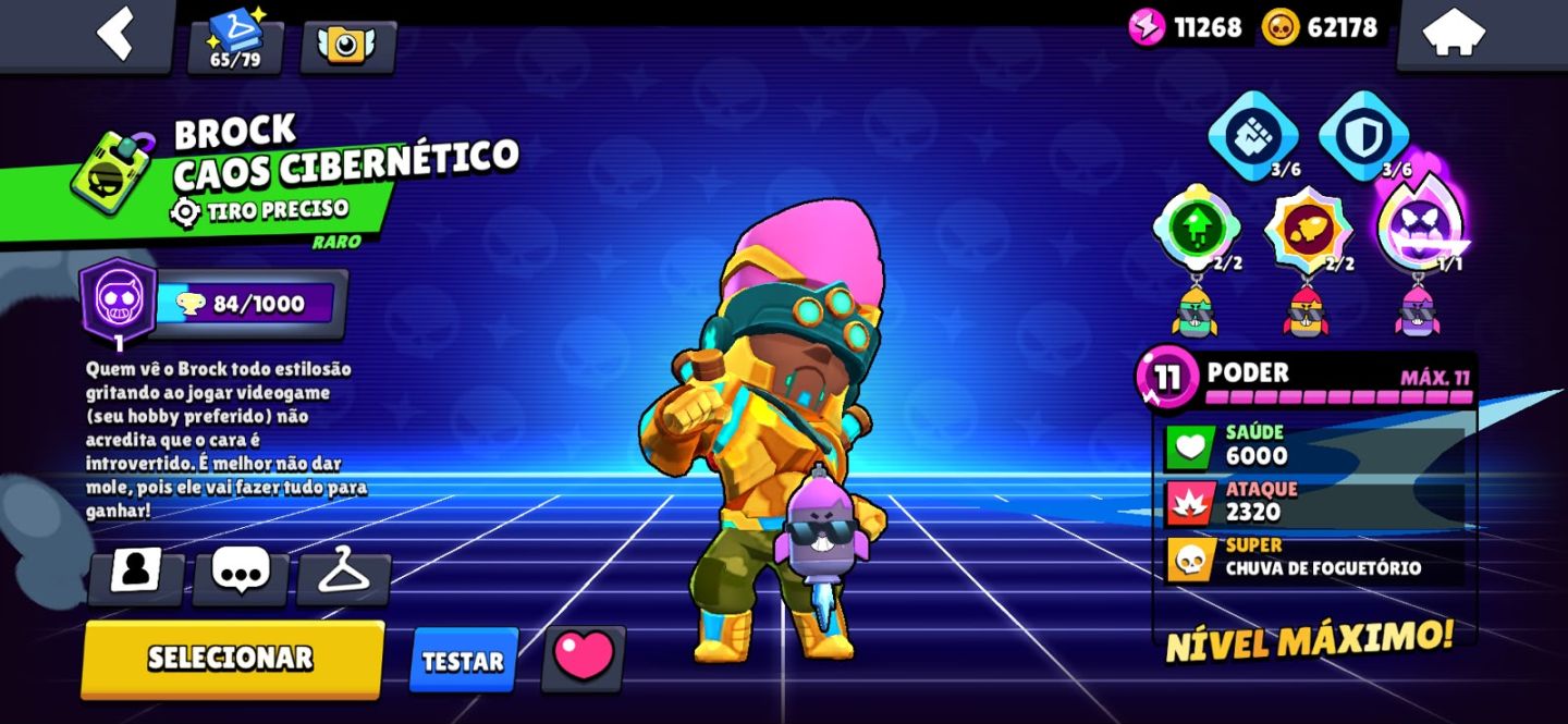 CONTA DE BRAWL STARS EXTREMAMENTE GEMADA