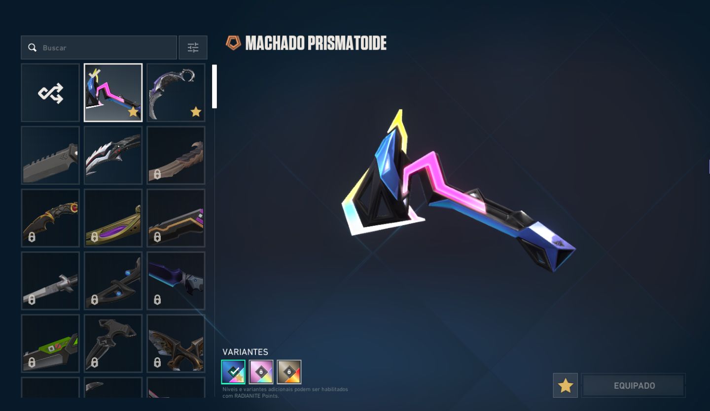 Conta de valorant com 990 Reais gastos rank Diamant 1 com mt skins