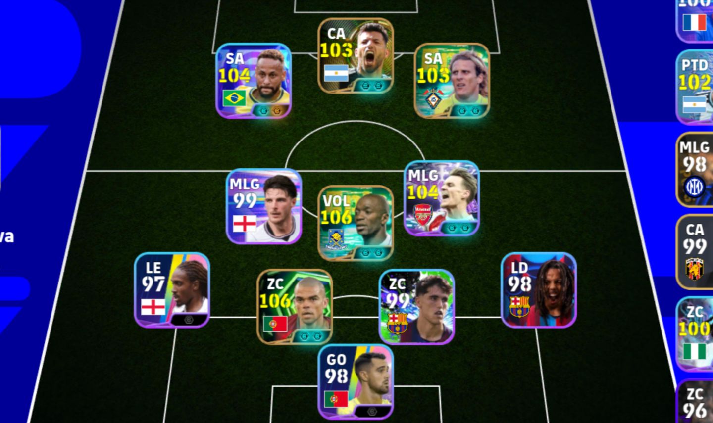 Conta de EFOOTBALL Neymar blitz+Makelele...