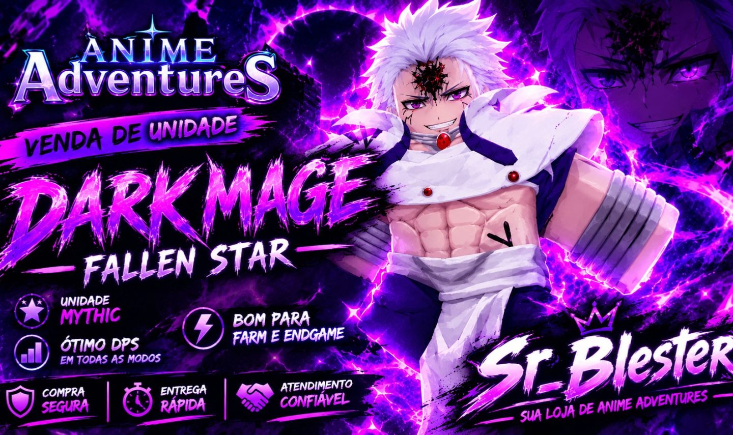 VENDA DE UNIDADE DARK MAGE EVO | ANIME ADVENTURES