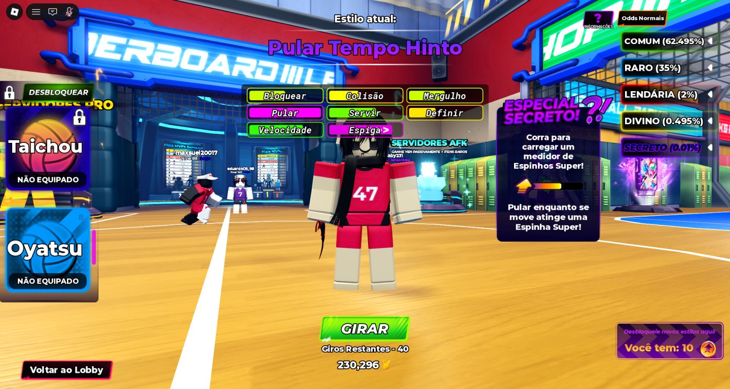 CONTA VOLLEYBALL LEGENDS | MUITOS STYLES +6K DE ROBUX GASTOS