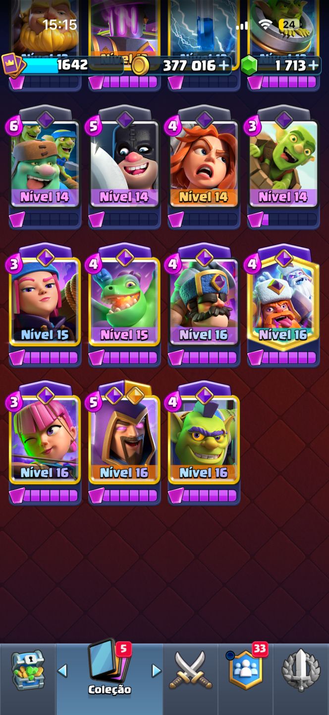 Conta de clash Royale full com 12000 troféus