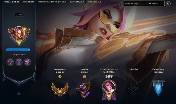 CONTA LOL / OURO 3 / LVL 195