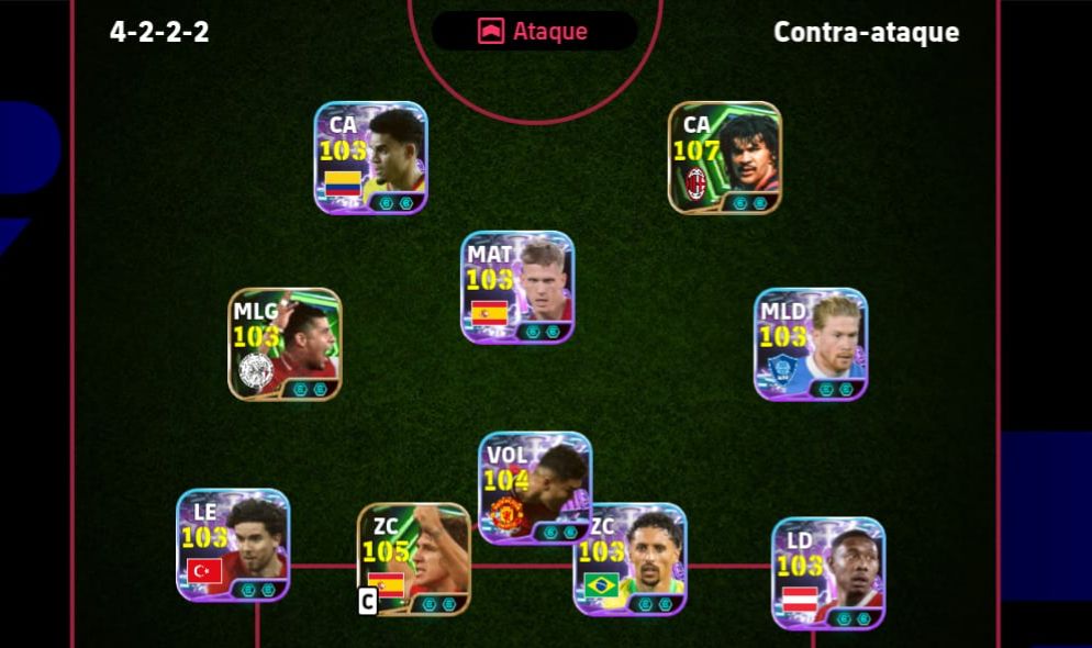 CONTA EFOOTBALL ELENCO FORTE + 4,5 MILHÕES DE GP