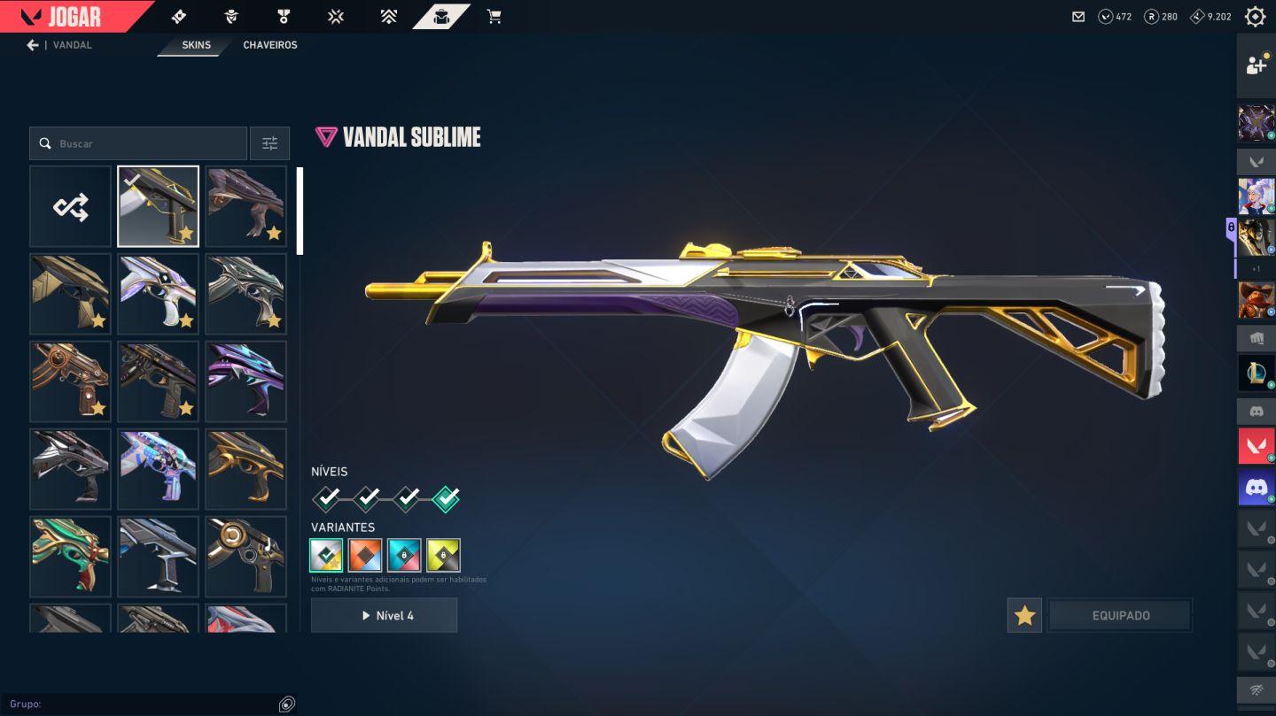 CONTA GOLD | +2000 gastos | +20 Skins