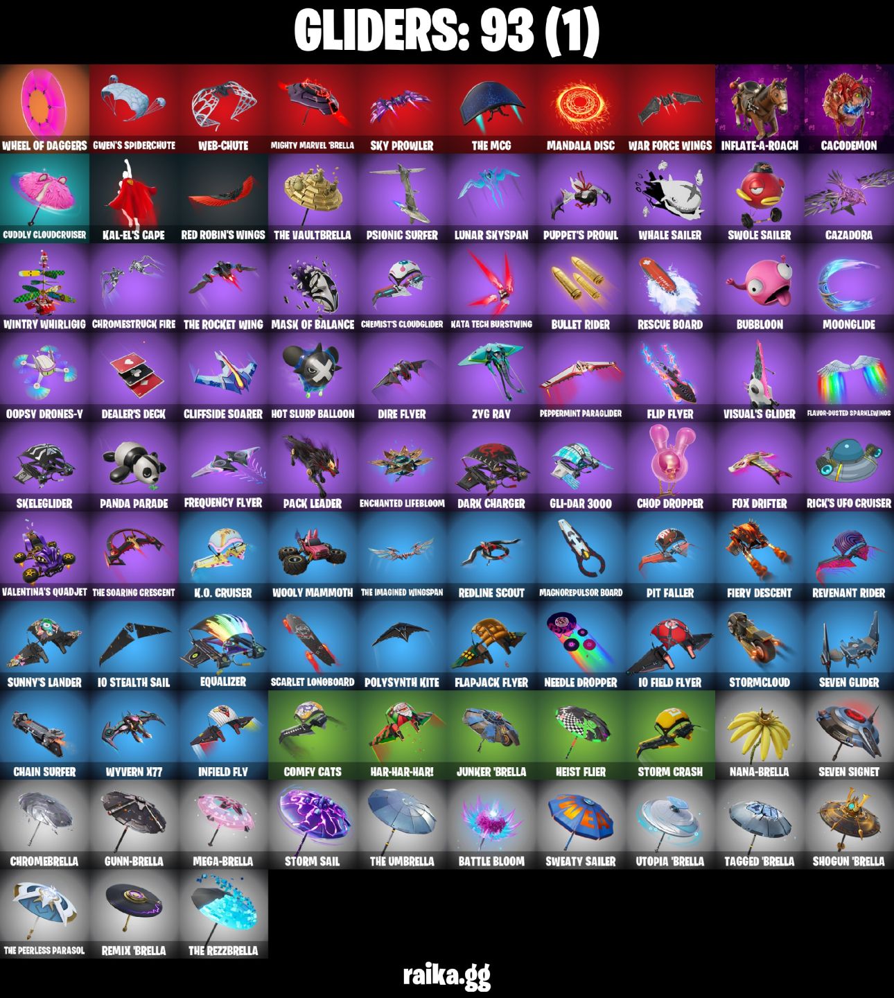 CONTA FORTNITE COM 58 SKINS SPIDER MAN/CLARK KENT/ERISA/MASSAI/GUMBO/HAVEN