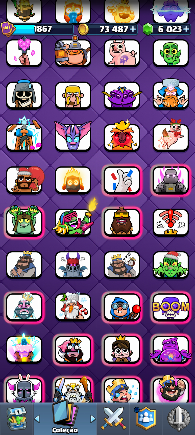CONTA DE CLASH ROYALE FULL LEVEL 16