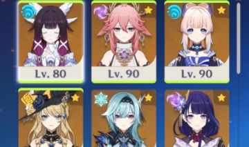 Conta ar57 columbina c1 + furina + navia + yae miko + kokomi