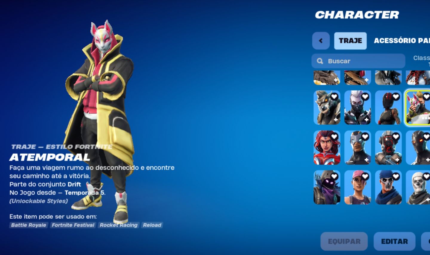 CONTA FORTNITE OG CAPITULO 1